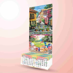 CAT:05 - 25 Calendarios de Varilla Marca LEN Mod: N NP Tamaño Chico Personalizados a Color. No incluye envío