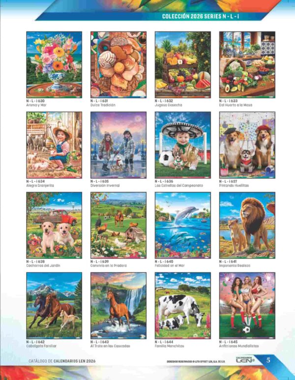 CAT:04 - Catalogo de 45 Cromos Para Modelo L - Chico - Image 3